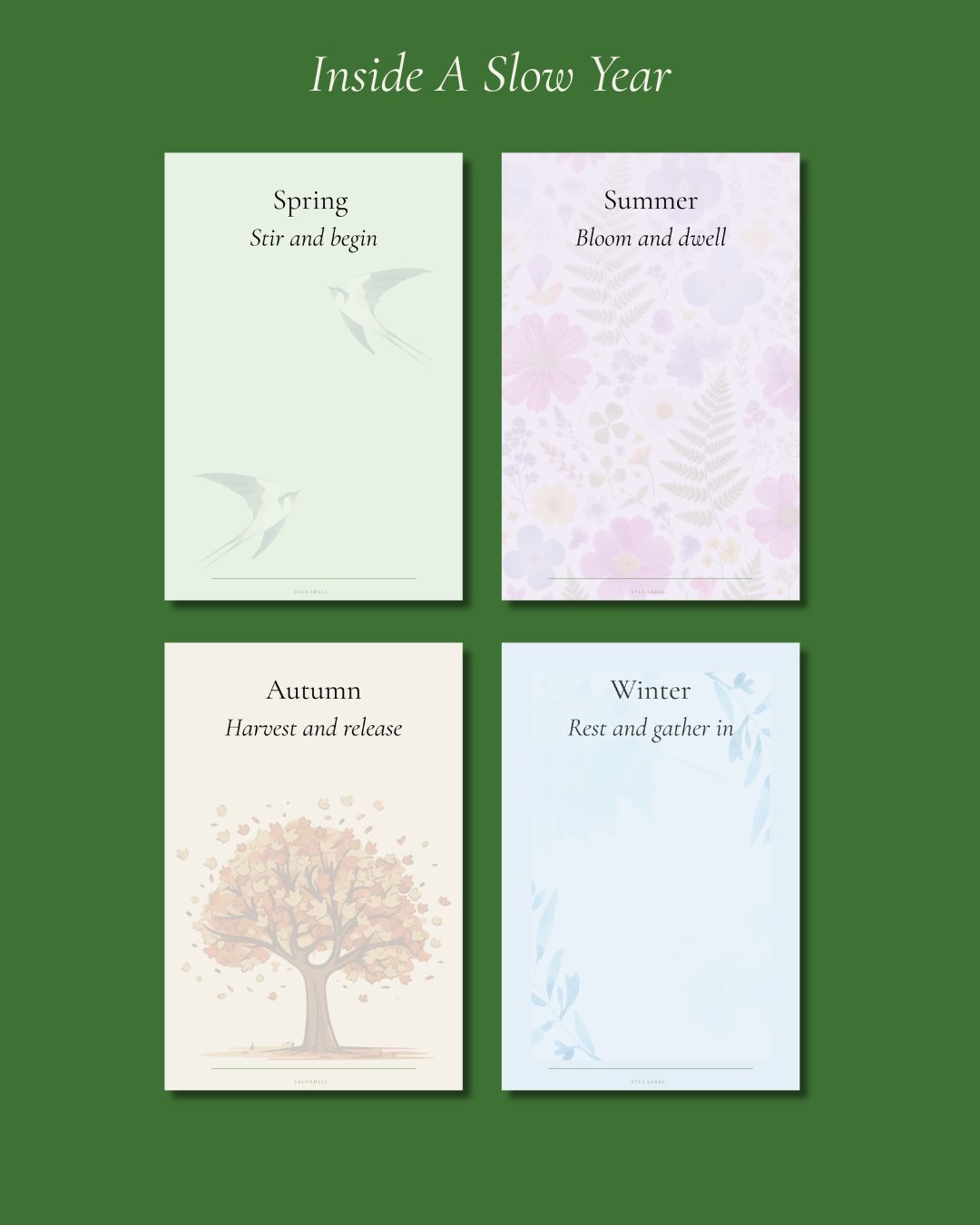 A Slow Year — A Seasonal Reflection & Nature Journal (Digital PDF)